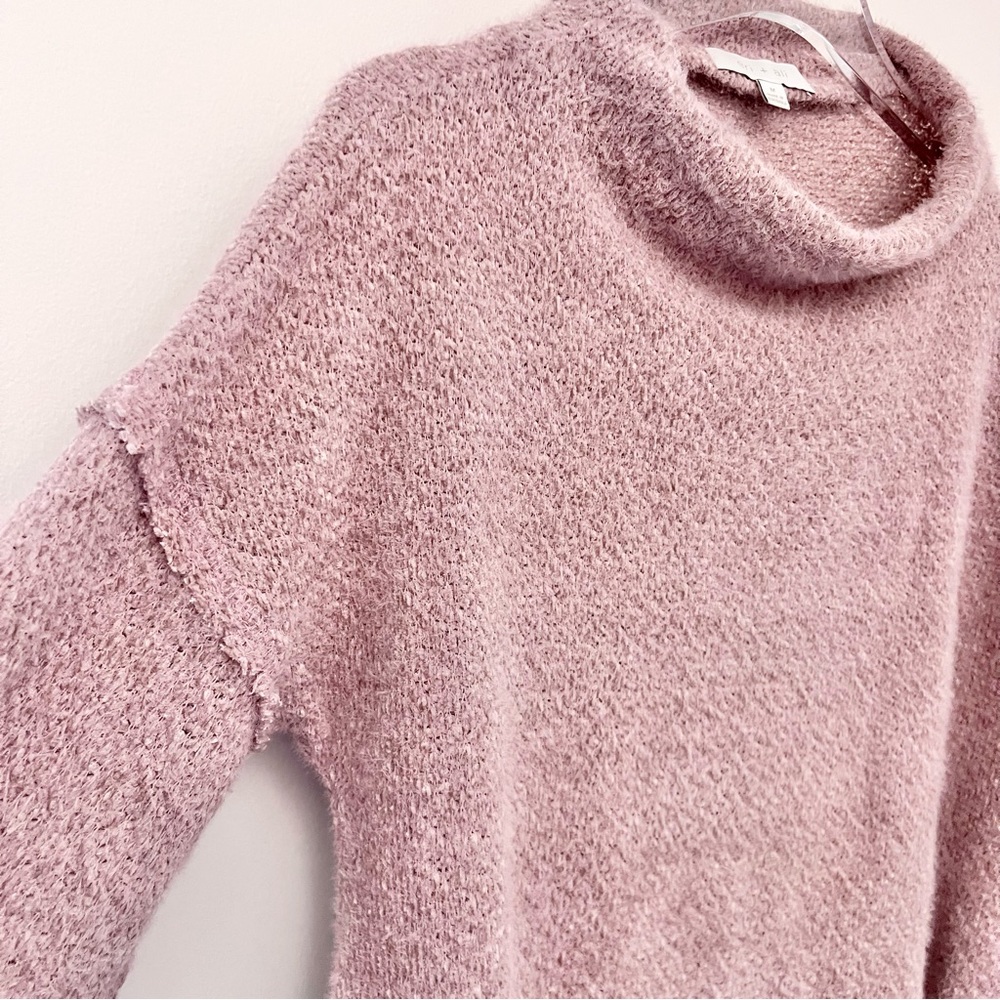 Anthropologie Lavender Soft Mock Neck Sweater - Picture 5 of 11